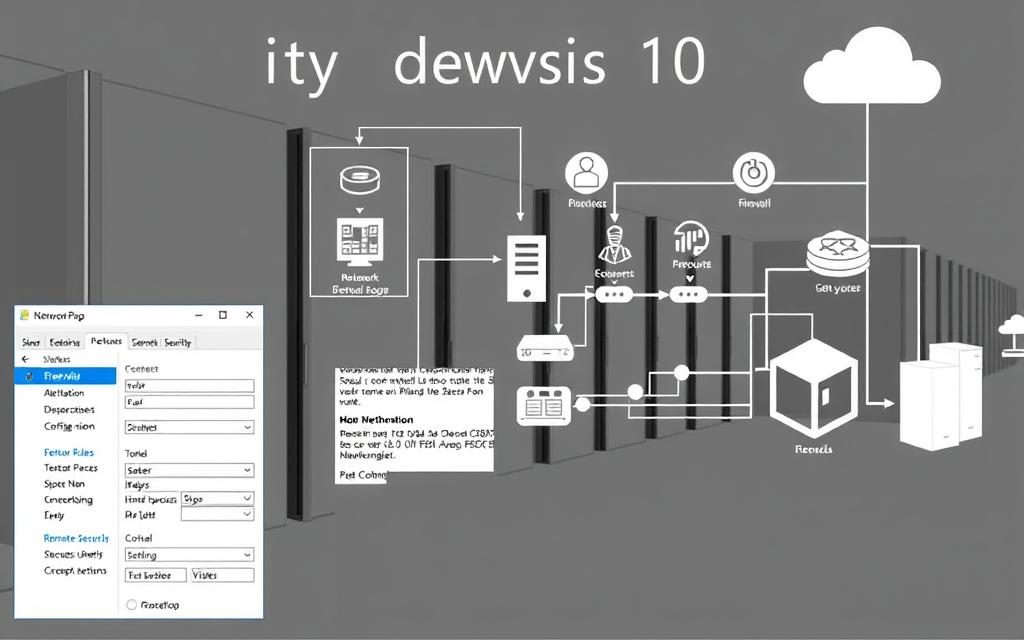 Windows network security settings diagram