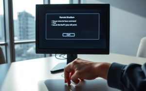 how to shutdown a network computer