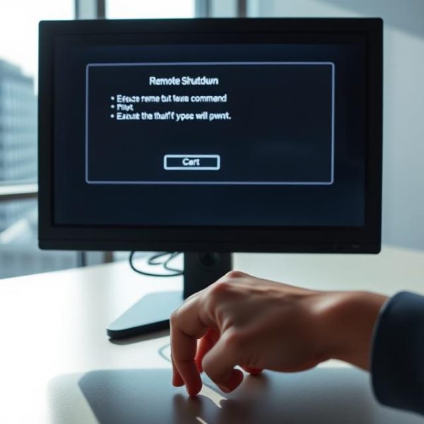 how to shutdown a network computer