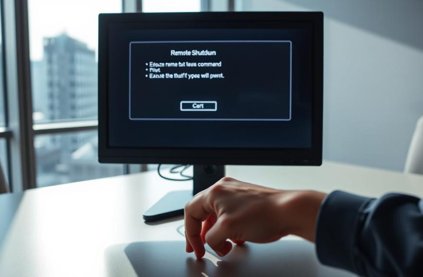 how to shutdown a network computer