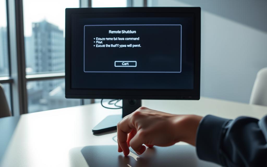how to shutdown a network computer