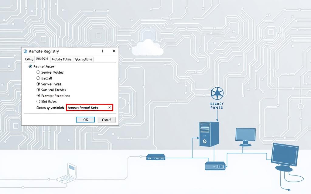remote registry configuration and firewall exceptions